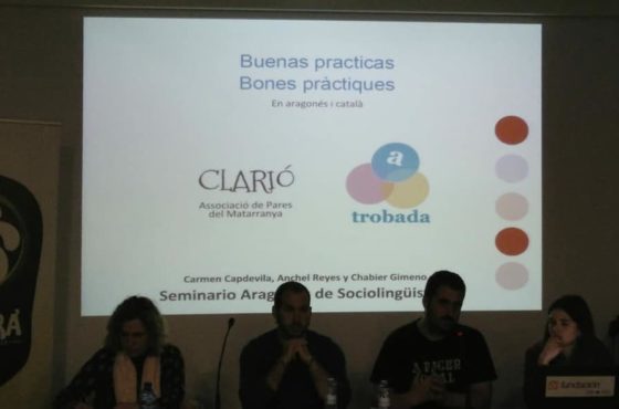 Clarió y Trobada: Buenas practicas en aragonés y catalán