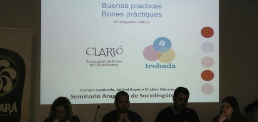Clarió y Trobada: Buenas practicas en aragonés y catalán